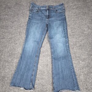 American Eagle Outfitters Women's Jeans Flare Bootcut Blue 16X30 Size 16 Regular